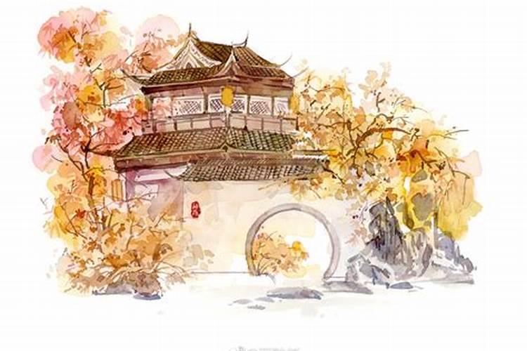 水彩线稿素材简单如何用水彩画出工笔国风(半原创)