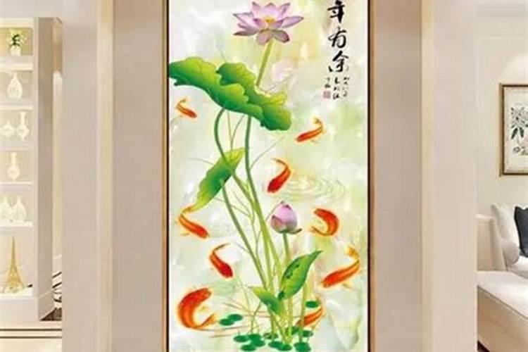 正对着门的玄关挂什么画比较好