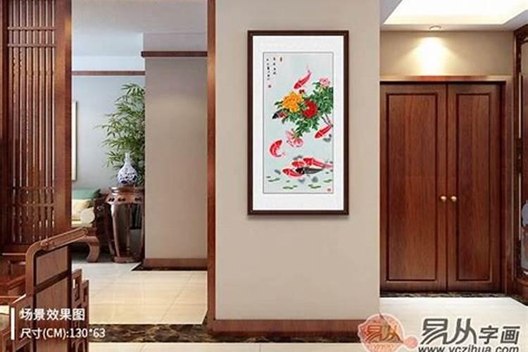 别墅客厅挂什么字画好风水 新中式挂画