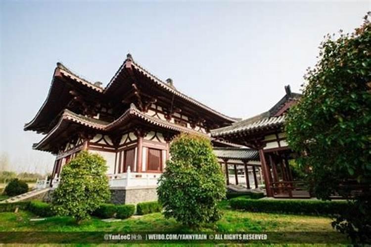 求唐代宫殿和寺庙建筑和布局？