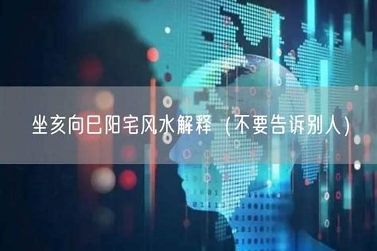 亥山巳向大富大贵格局