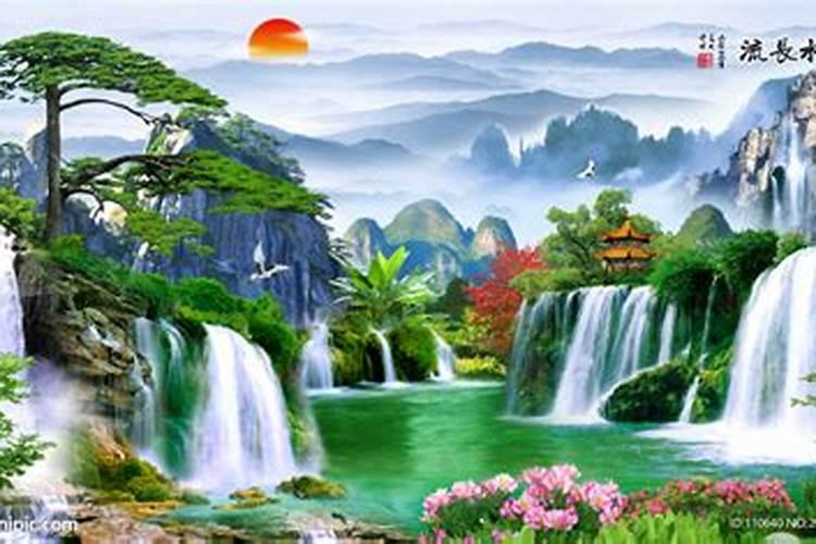 五行风水客厅适合挂什么风景画好