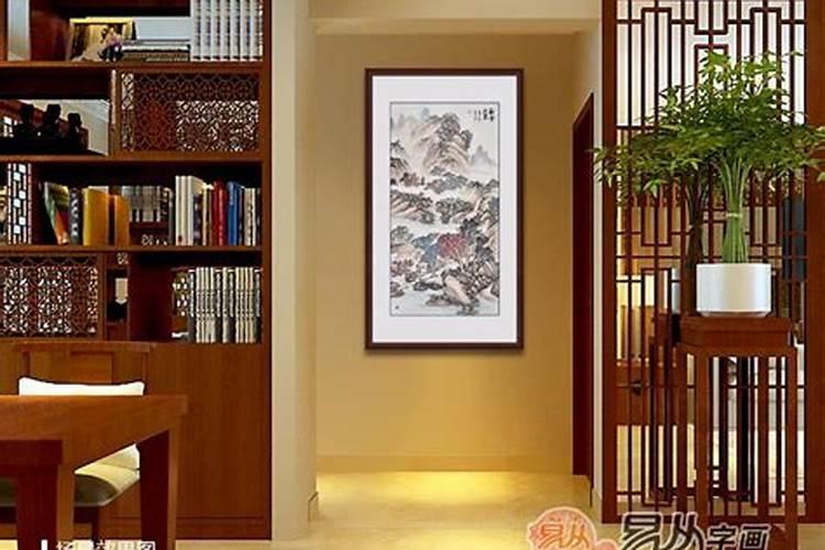现代装修进门玄关挂什么画风水大师推荐