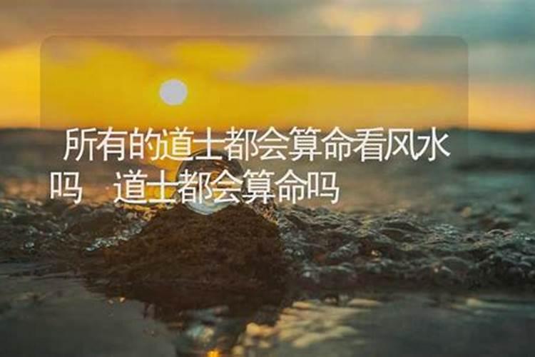 所有的道士都会算命看风水吗？