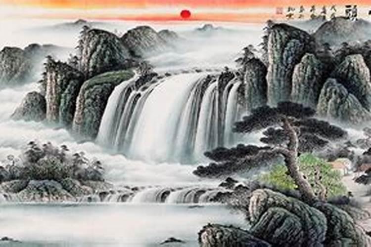 正对大门挂什么画旺财
