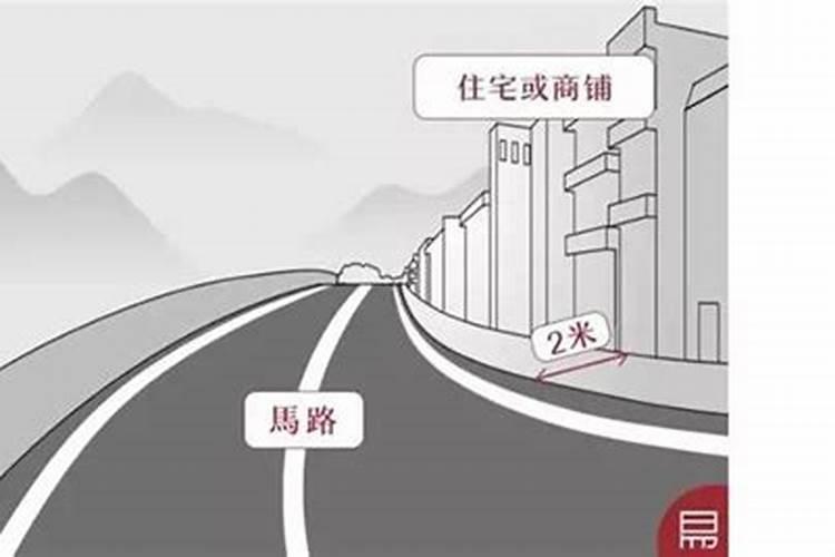 我想问一下,马路直冲房子大门好么？马路在我们家前方5~8米的样子转弯...
