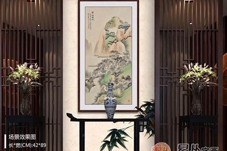 西墙玄关挂什么最好最旺