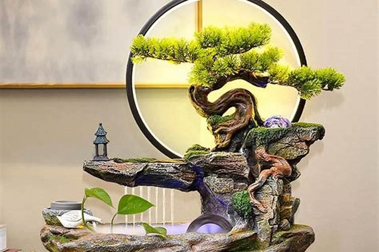 假山流水摆件放客厅什么位置好,吉位兴旺人丁与财运