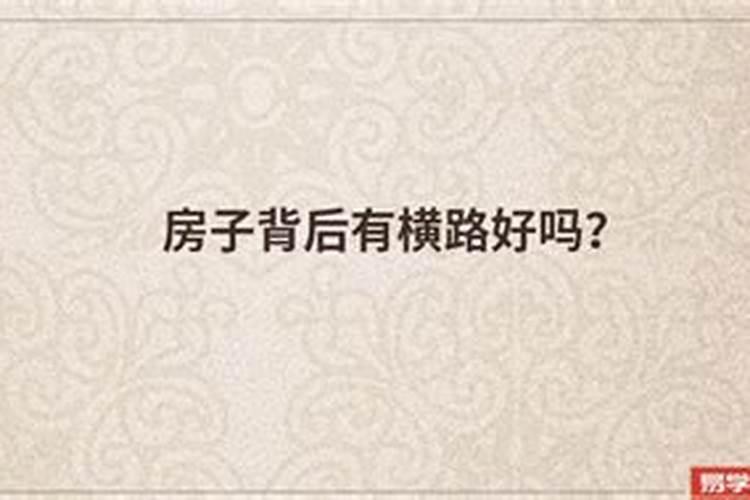 阳宅后面有路,前面有田塘水,村庄,好不好