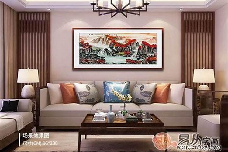 西墙挂山水画,对面东墙是窗户好吗？