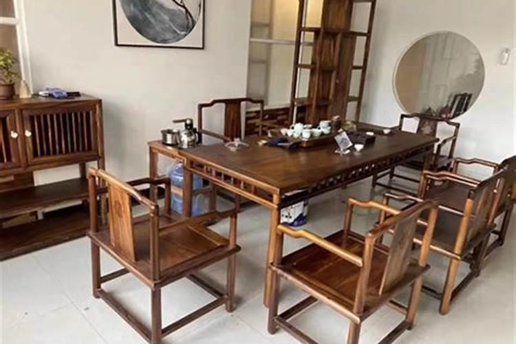 茶桌南北摆还是东西摆,茶桌摆放风水正确图