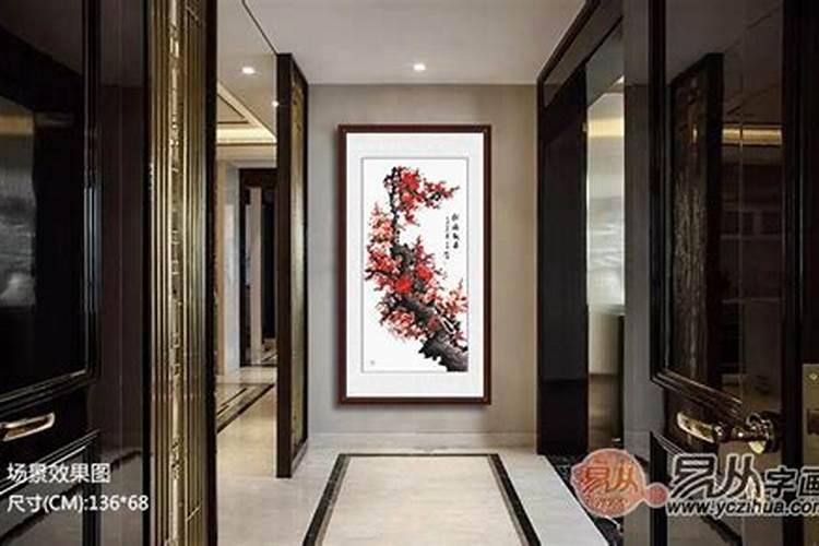 大门正对面贴什么瓷砖画