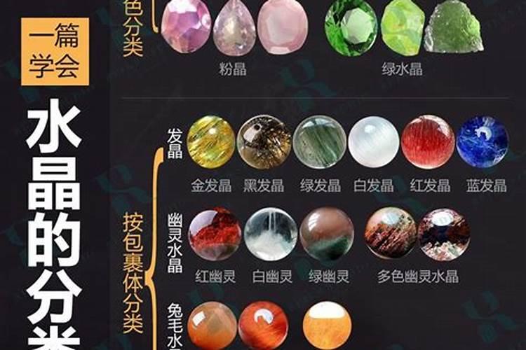 水晶颜色对应的五行转运