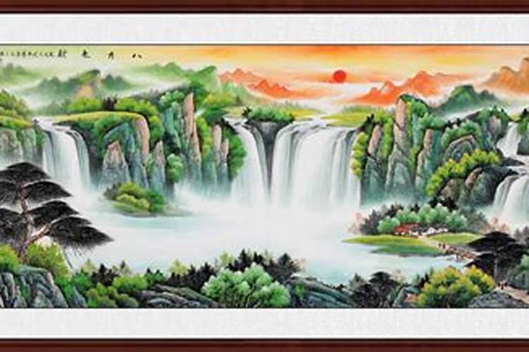 家里挂瀑布的装饰画好不好？