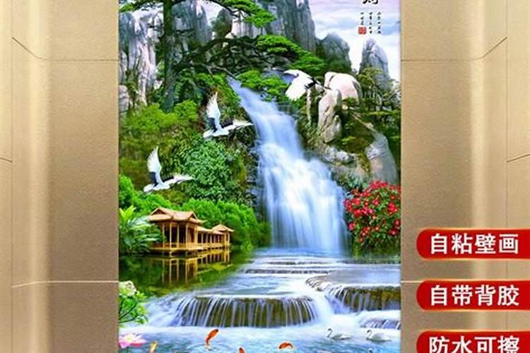 招财风水壁画贴纸怎么贴？