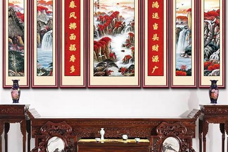 农村客厅挂啥画好看风水？