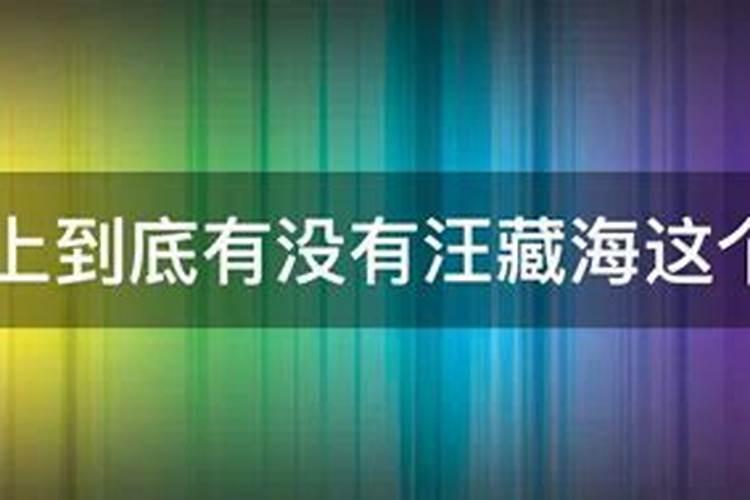 历史上到底有没有汪藏海这个人？