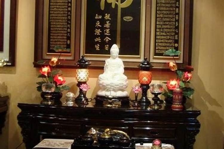 餐饮店摆放佛像摆什么好摆那个方位？